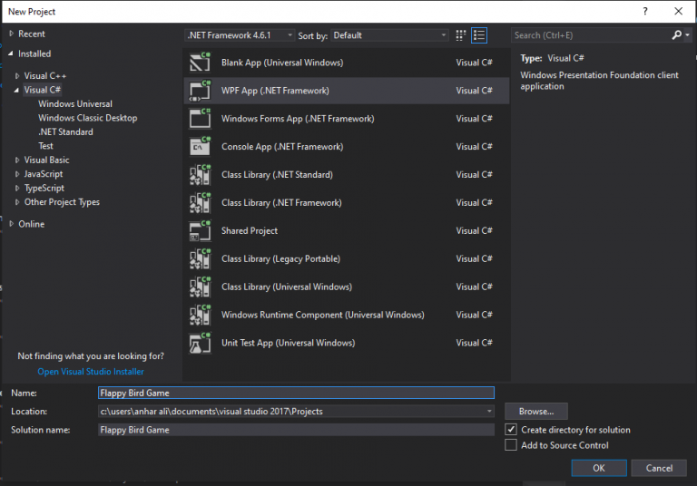 WPF C# Tutorial – Create a Flappy Bird Game in Visual Studio | Moo ICT ...
